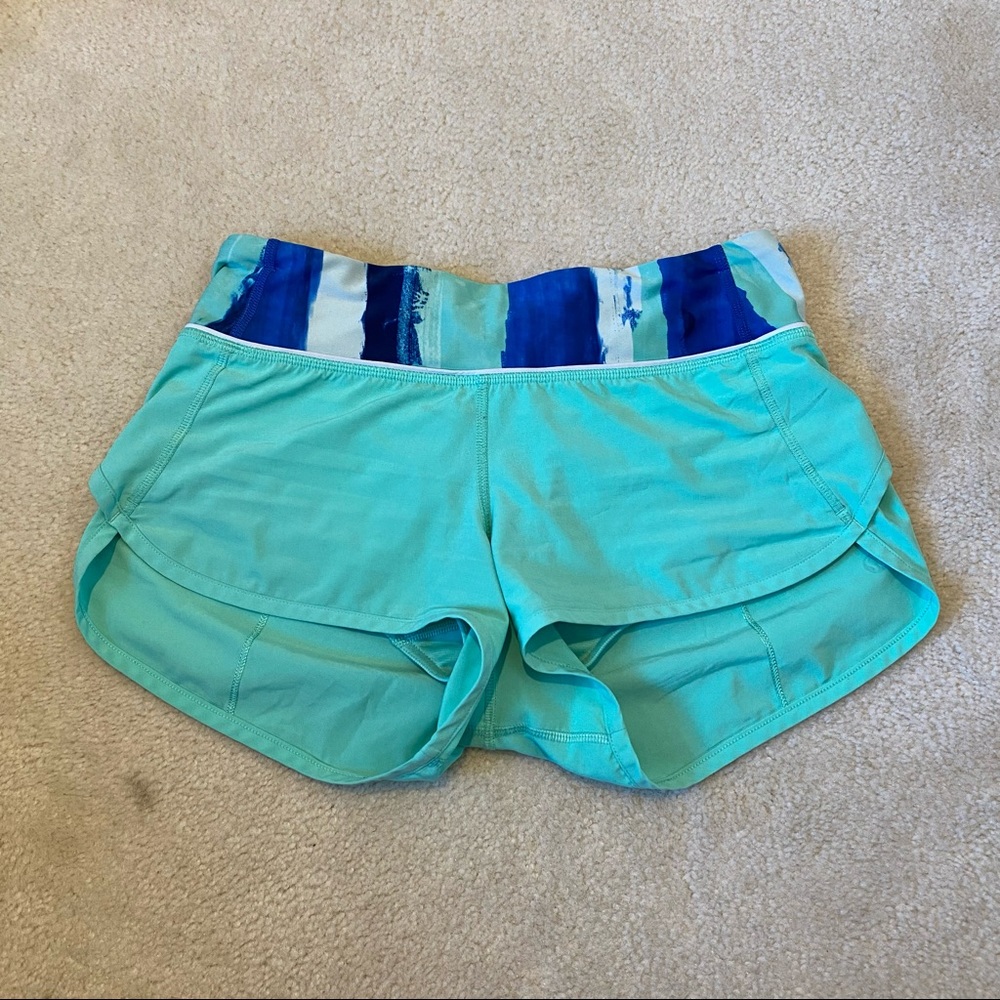 Lululemon Mint Running Shorts